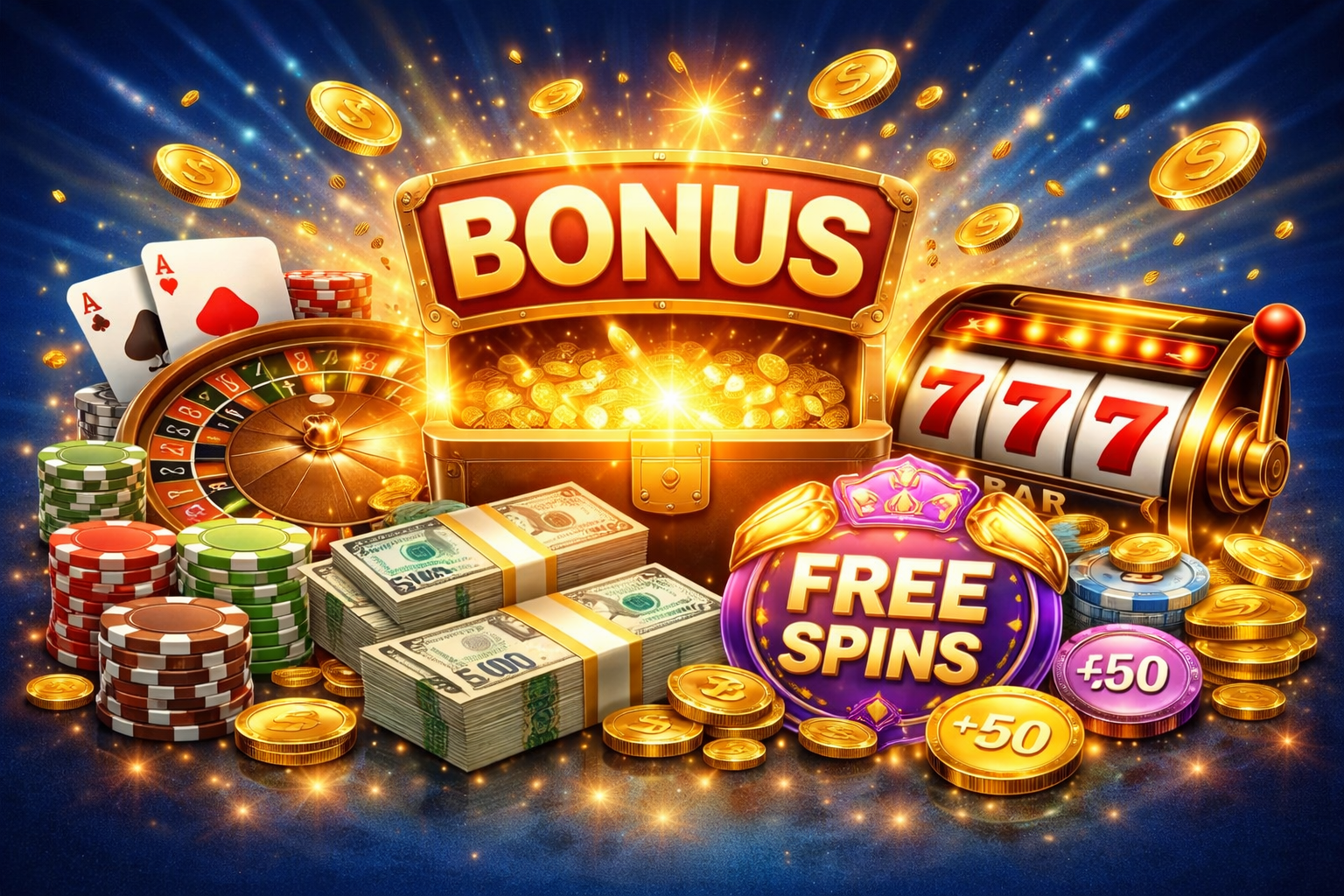 Melhores cassinos online com bônus de boas-vindas e giros grátis